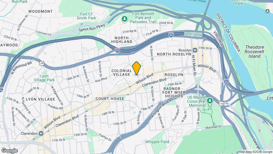 1760 North Rhodes Street Map and Location Details