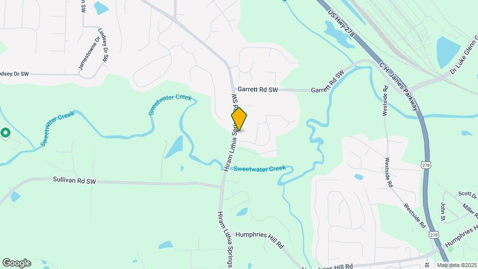 5705 Hiram Lithia Springs Rd SW Map and Location Details