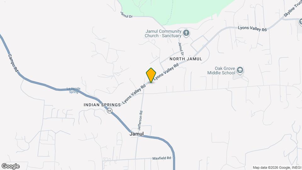13941 Lyons Valley Rd Mapa y Detalles de la Ubicación