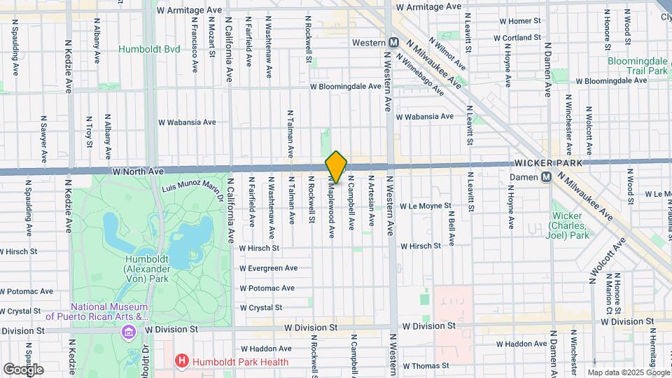 1529 N Maplewood Ave Mapa y Detalles de la Ubicación