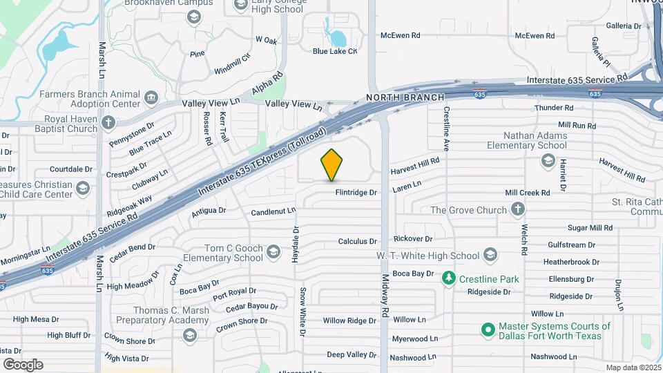 4043 Flintridge Dr Map and Location Details