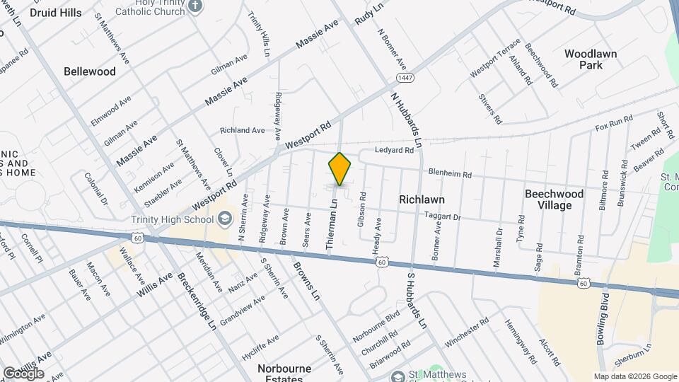 153 Thierman Ln Map and Location Details