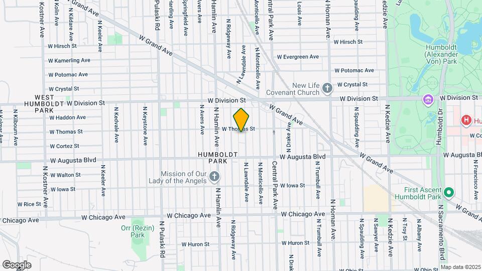 1048 N Lawndale Ave Map and Location Details