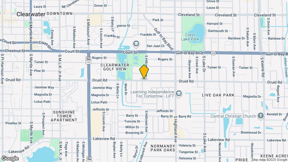 1375 Druid Rd Map and Location Details