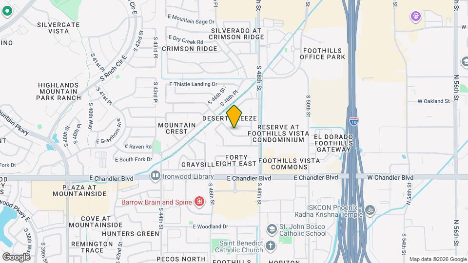 4734 E White Aster St Map and Location Details