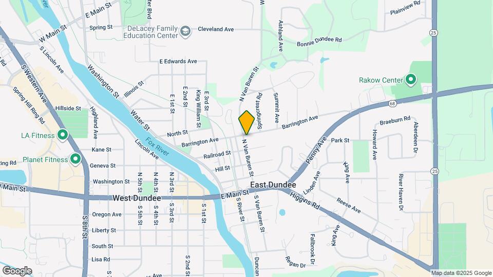 316 N Van Buren St, Unit uppr 2 Map and Location Details