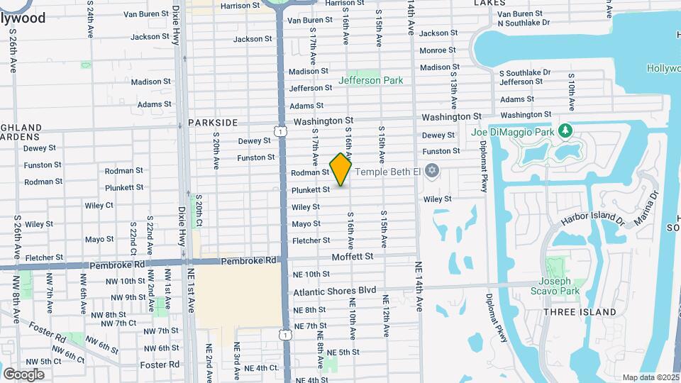 1614 Plunkett St Map and Location Details
