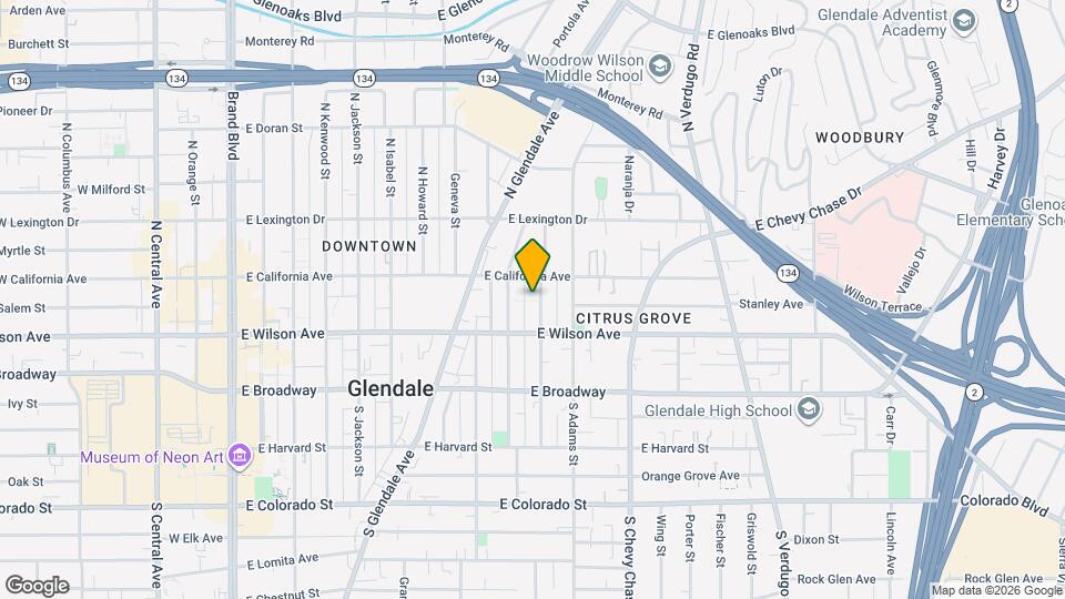 229 N Belmont St, Unit # C Map and Location Details