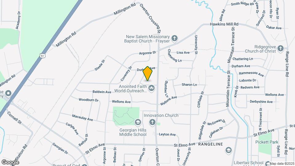 2060 Sharon Ln Mapa y Detalles de la Ubicación