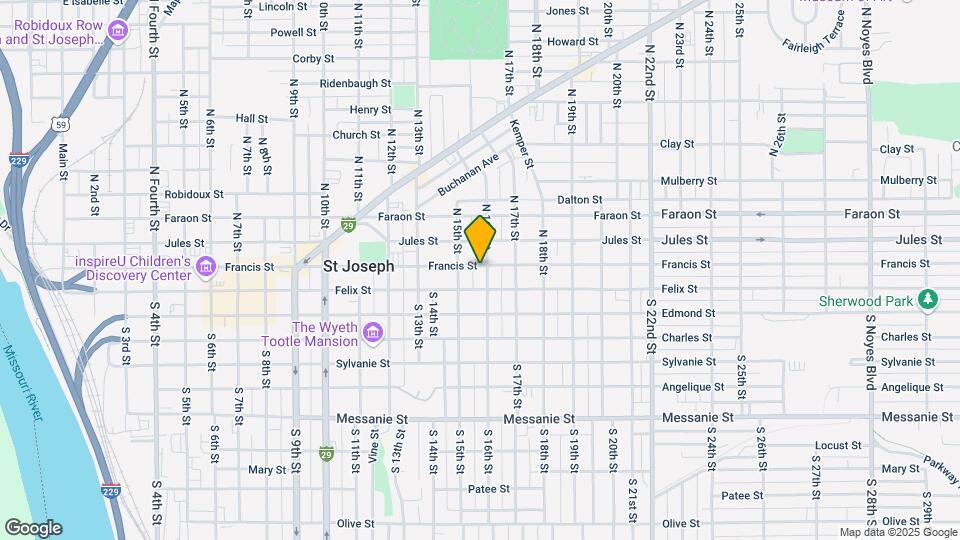 1520 Francis St Map and Location Details