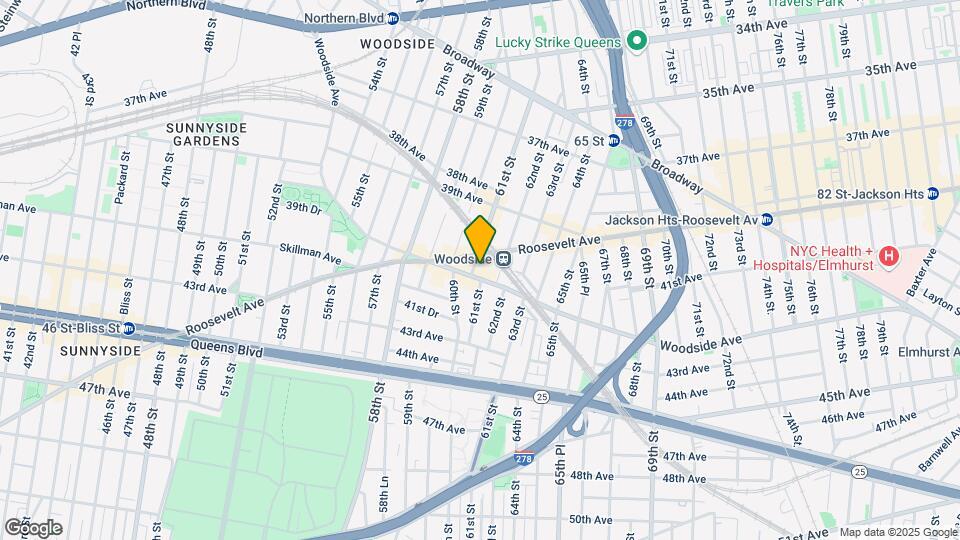 6107 Woodside Ave Mapa y Detalles de la Ubicación