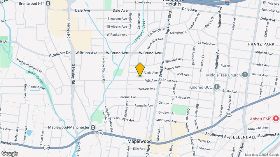 7615 Folk Ave Map and Location Details