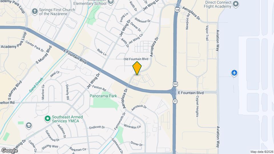 The Cottages at Aero Park Map and Location Details