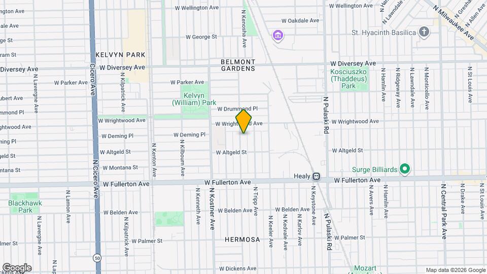 2531 N Kildare Ave, Unit J01P Mapa y Detalles de la Ubicación