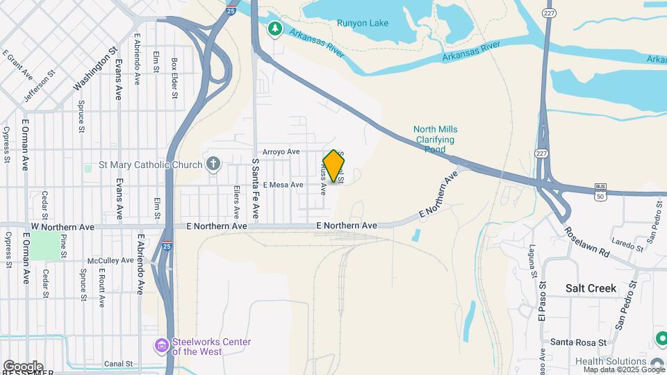 910 E Mesa Ave Map and Location Details