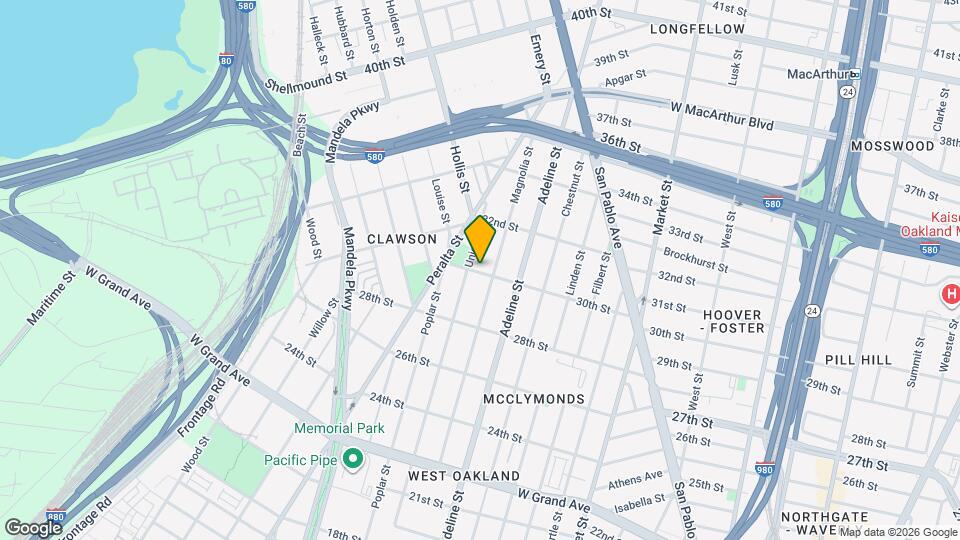 1220-1222 30th St Map and Location Details