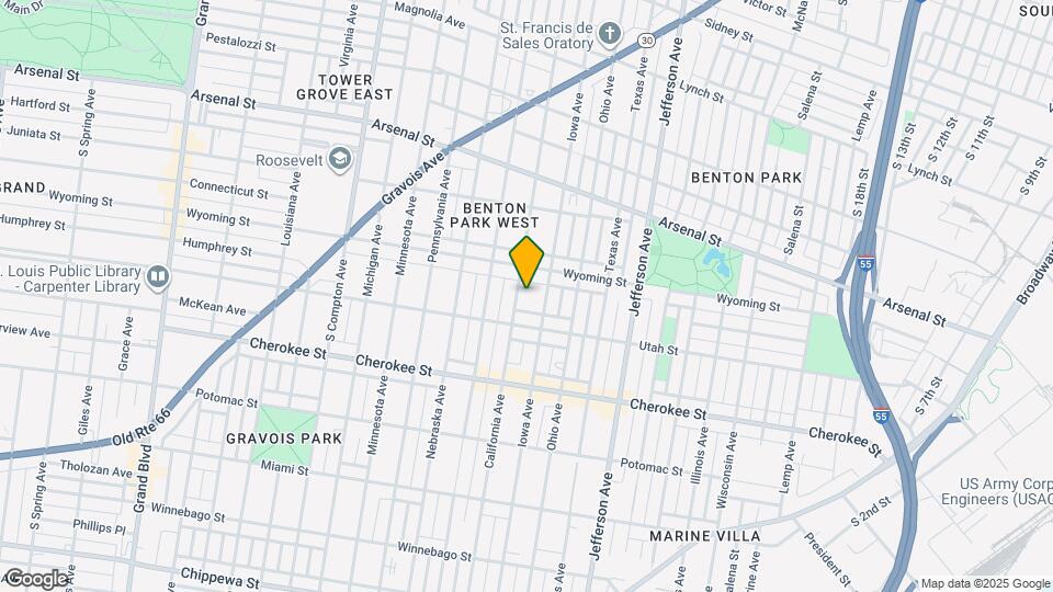 3228 California Ave, Unit 1F Mapa y Detalles de la Ubicación