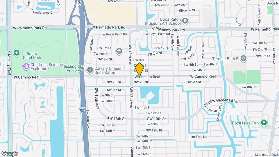 1154 W Camino Real Map and Location Details