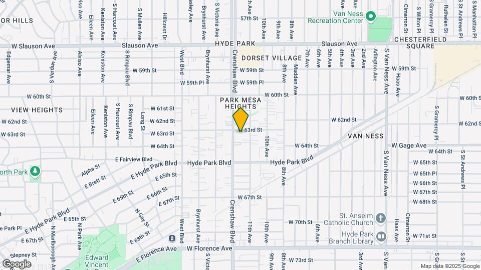 3316 W 63rd St Map and Location Details