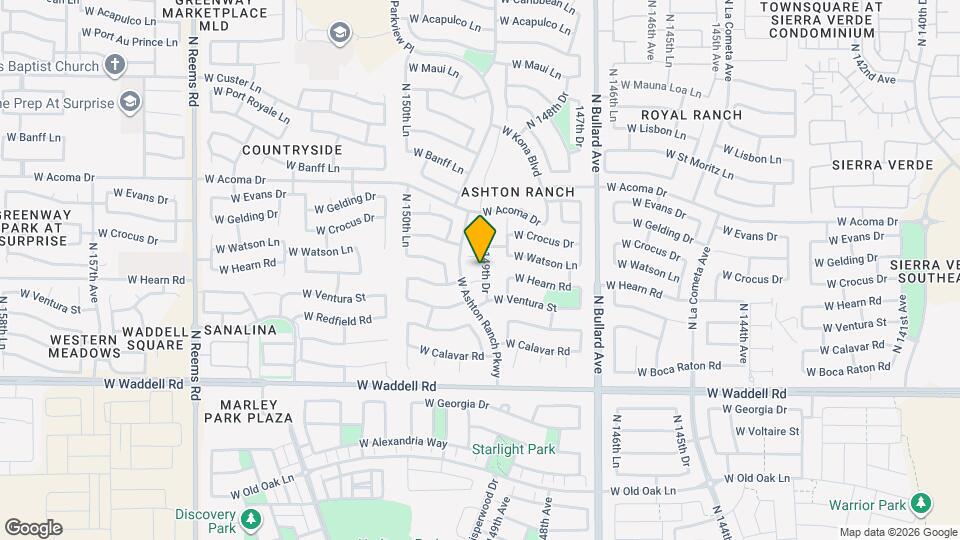 14228 N 149th Dr, Unit F415 Map and Location Details