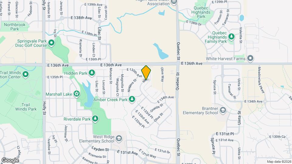 13485 Oneida Ln Map and Location Details