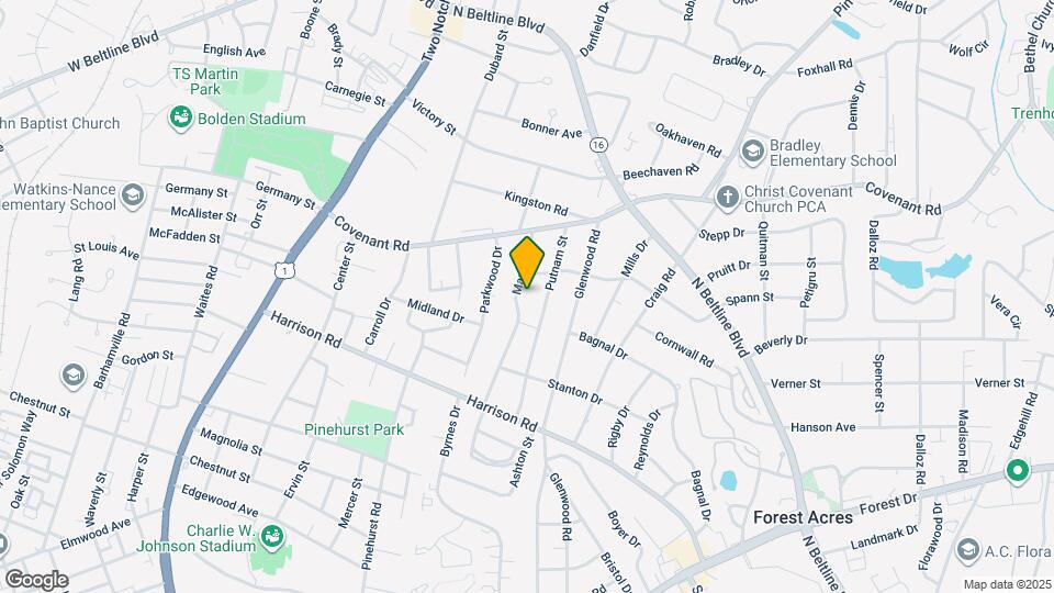 2624 Marling Dr Map and Location Details