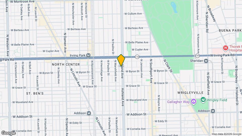 3912 N Ashland Ave Map and Location Details