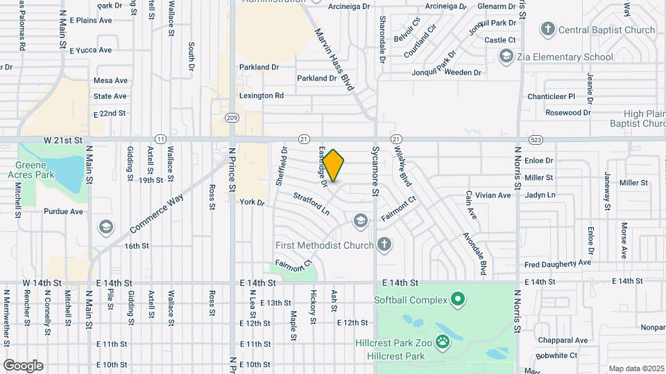 1801 Eastridge Dr Map and Location Details