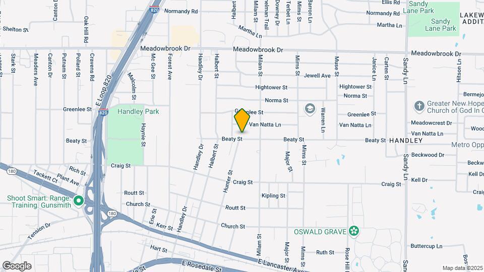 6801 Beaty St Map and Location Details