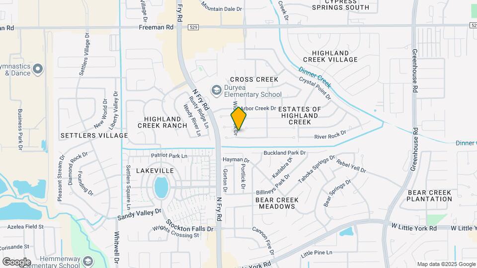 6606 Wide Creek Dr Map and Location Details