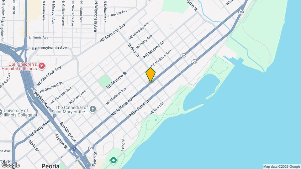 1208 NE Jefferson Ave Map and Location Details