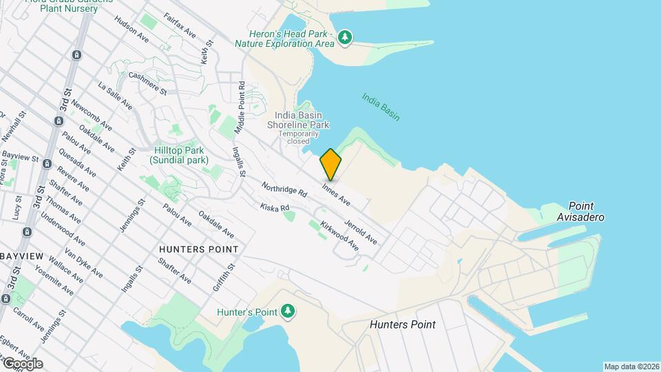 800 Innes Ave Mapa y Detalles de la Ubicación