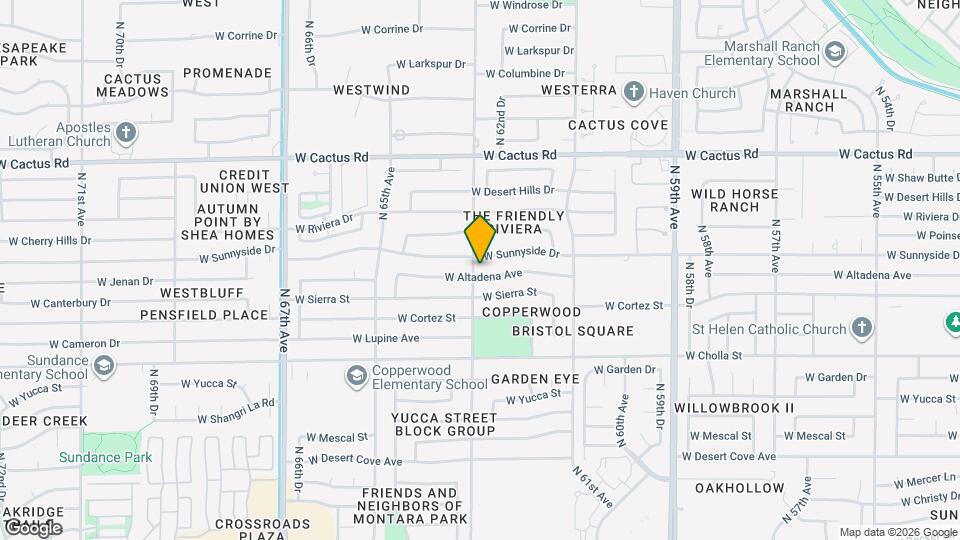6234 W Altadena Ave Map and Location Details