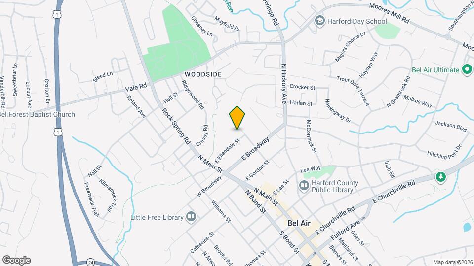 410 Franklin St Map and Location Details