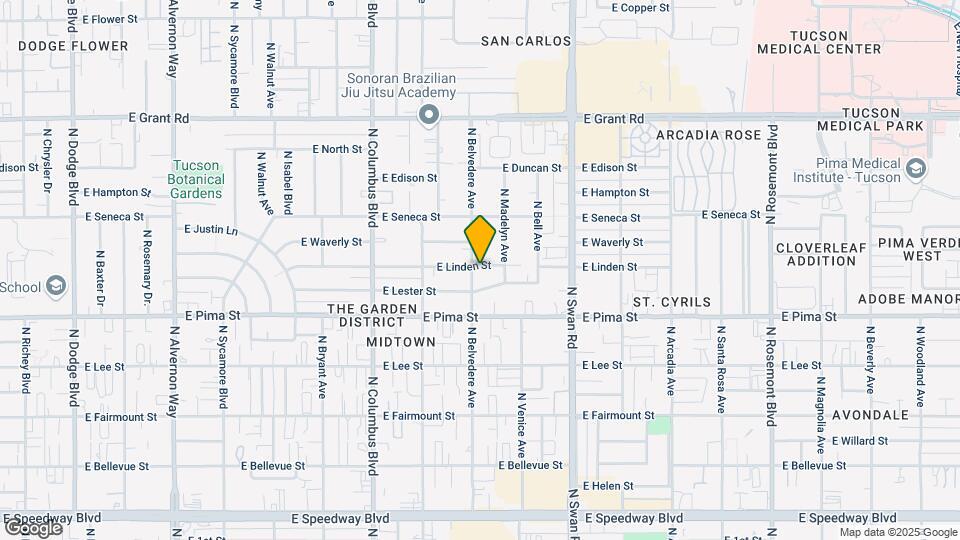 4500-4512 E Linden St Map and Location Details