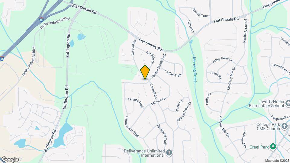 6625 Hidden Brook Trail Mapa y Detalles de la Ubicación