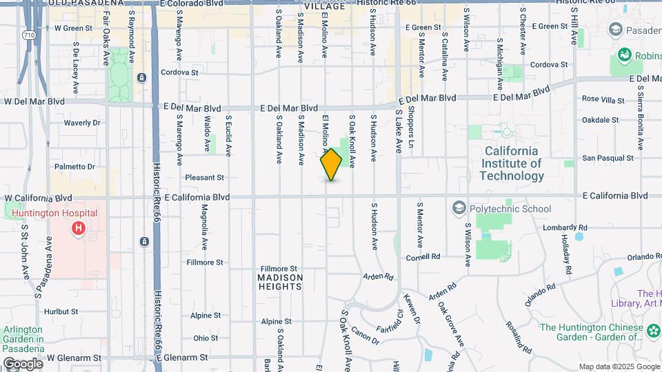 540 S El Molino Ave Map and Location Details