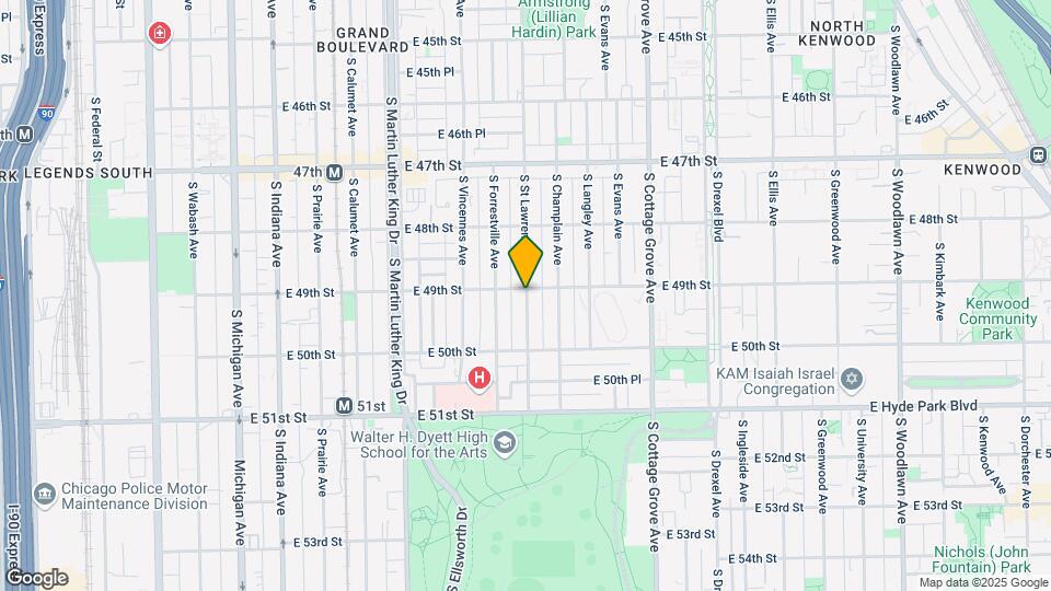 4906 S Saint Lawrence Ave, Unit 3 Map and Location Details