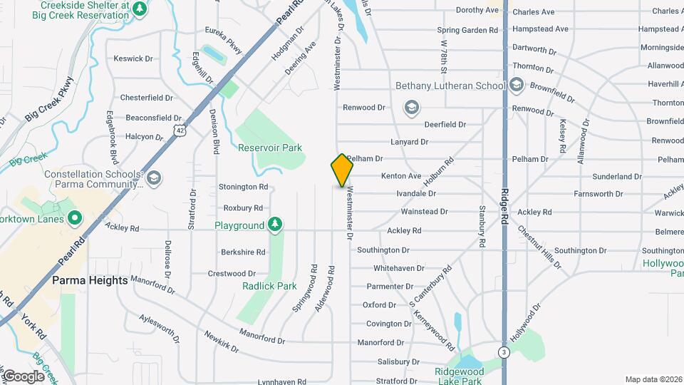 6236 Westminster Dr Map and Location Details