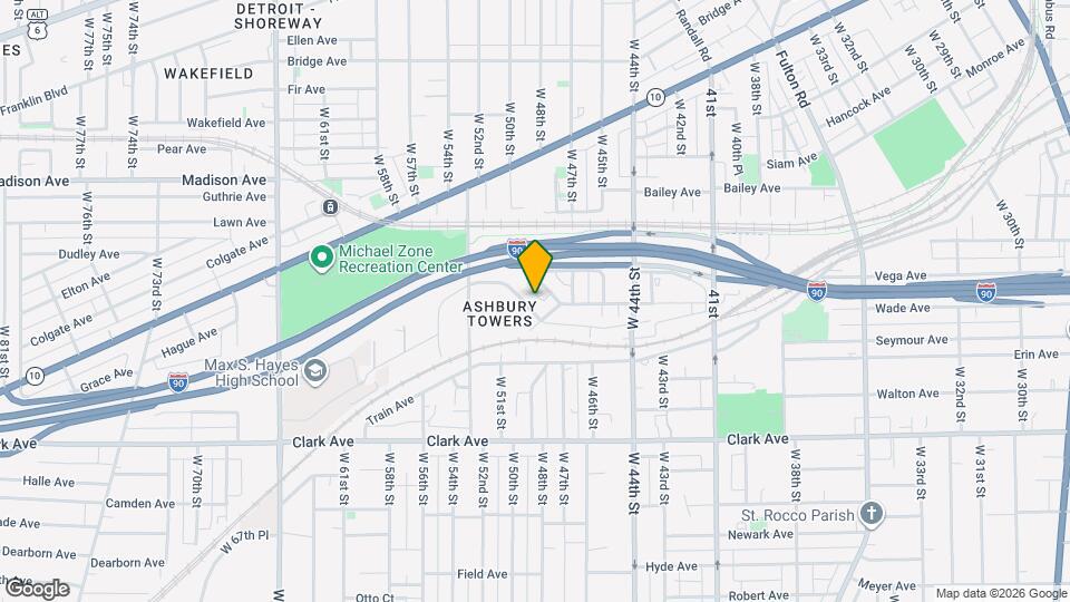 4726 Walworth Ave Map and Location Details