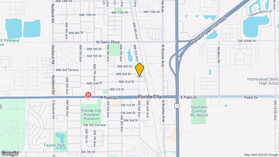 233 NW 3rd Ave Map and Location Details