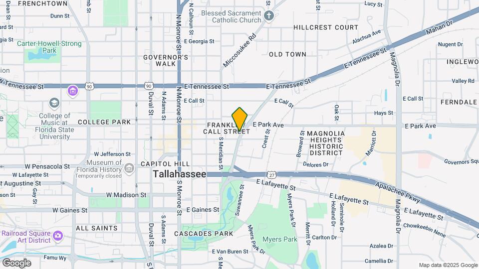 124 S Franklin Blvd Map and Location Details