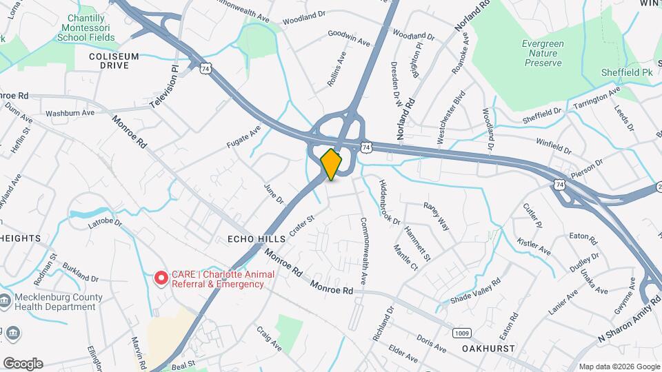 1025 Brookhurst Dr Map and Location Details