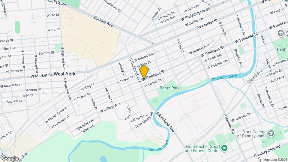 940 W Princess St Map and Location Details