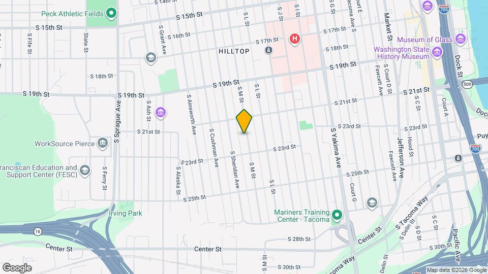 2130 S M St Map and Location Details