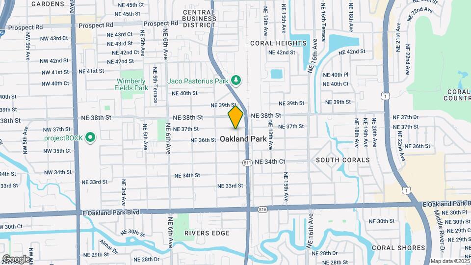 3661 NE 11th Ave Map and Location Details