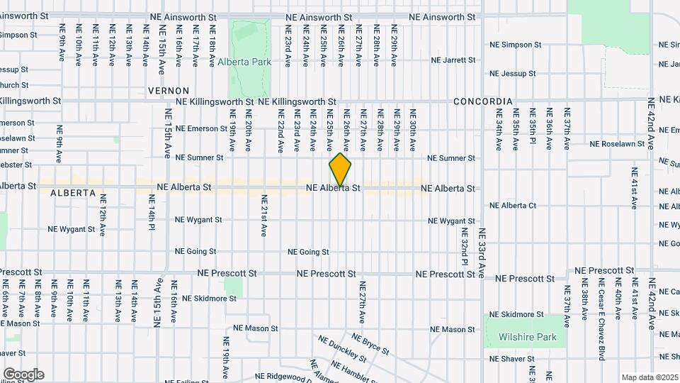 2530 NE Alberta St Map and Location Details