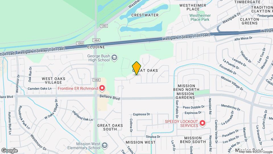 16727 Great Oaks Glen Dr Map and Location Details