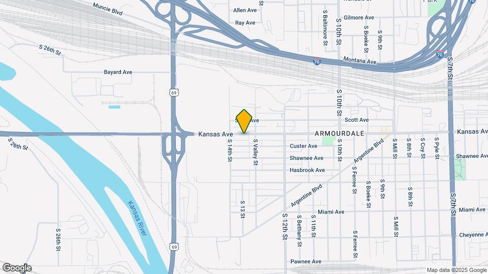 1269 Kansas Ave Map and Location Details