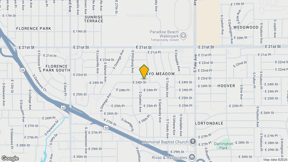 4211 E 24th St Map and Location Details